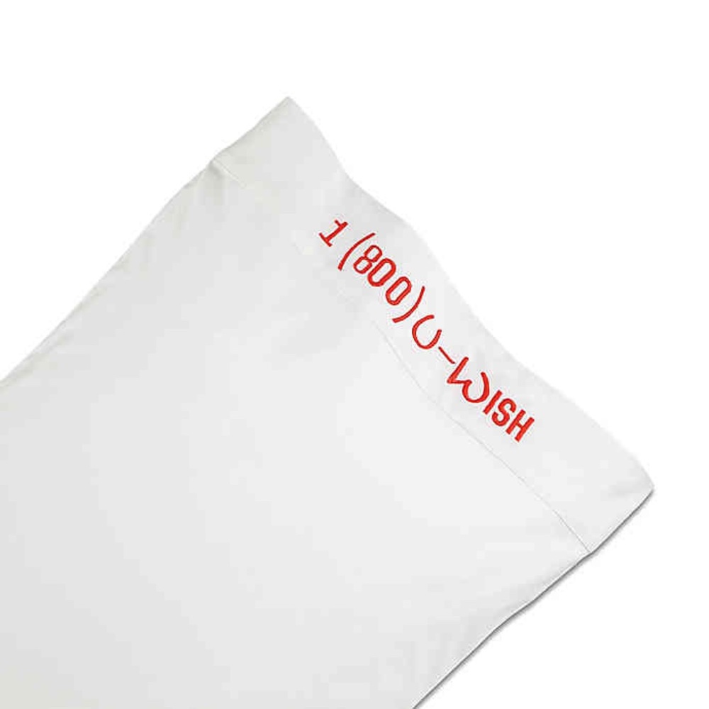 TWO chatter Box 1 (800) U-Wish Standard Pillowcase